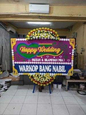Papan Bunga di Terminal Kalideres