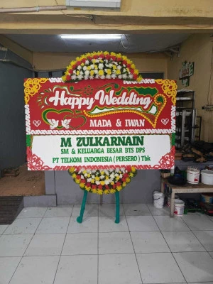 Papan Bunga di Terminal Kalideres