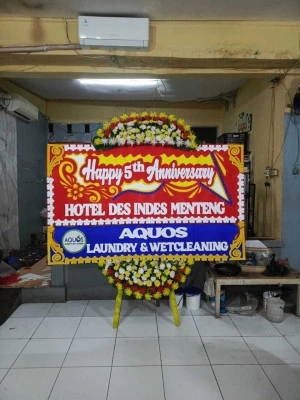 Papan Bunga di Terminal Kalideres