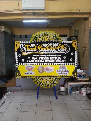 Papan Bunga di Terminal Kalideres