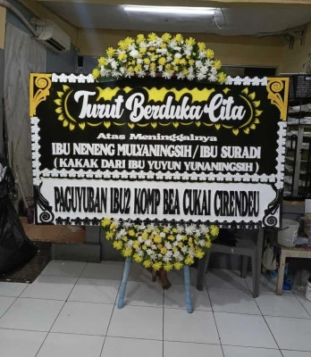 Papan Bunga di Terminal Kalideres